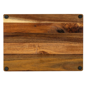 Acacia Cheese Board Set With White Bowl, Slate and Cutlery