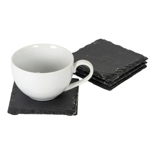 Set of Four Square Slate Coasters