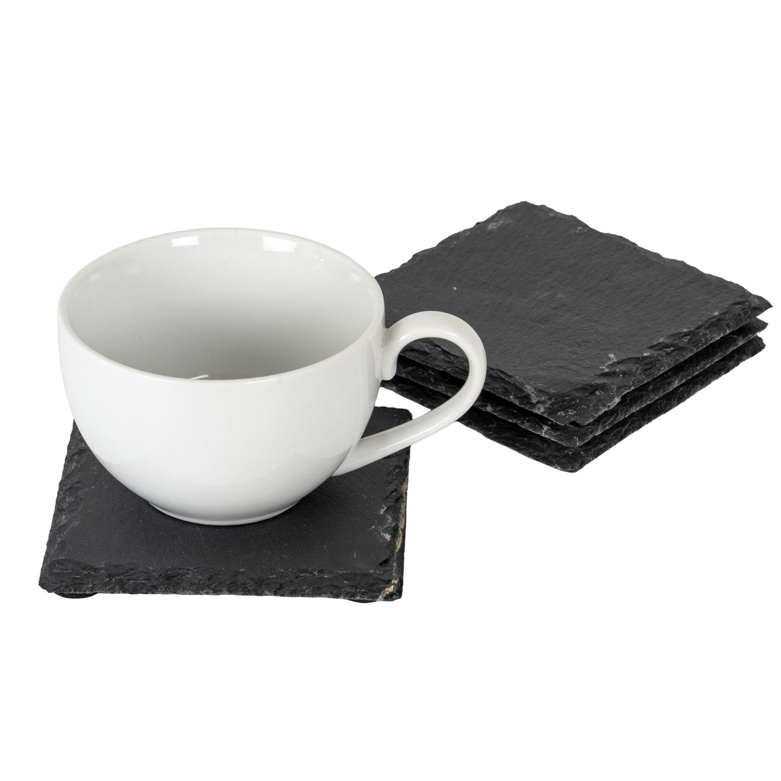 Set of Four Square Slate Coasters