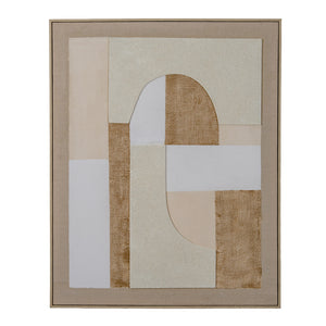Portina Linen Textured Canvas in Frame