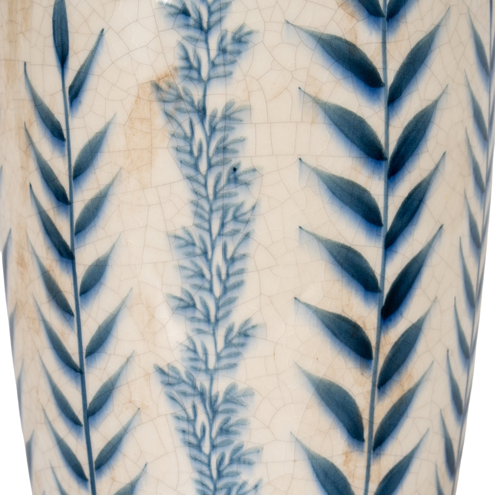 Large Blue Flora Tall Olpe Vase
