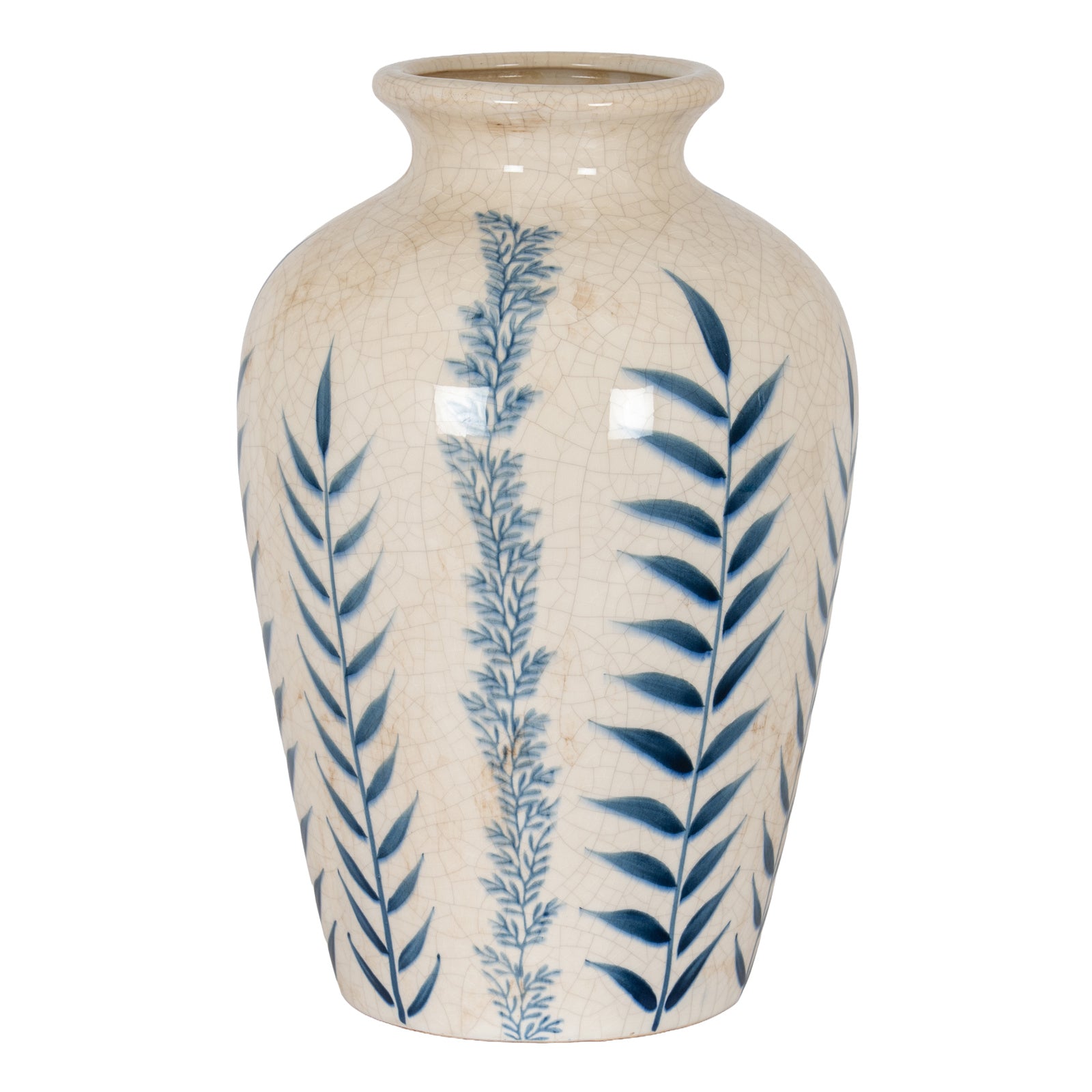 Classic Blue Flora Juniper Vase