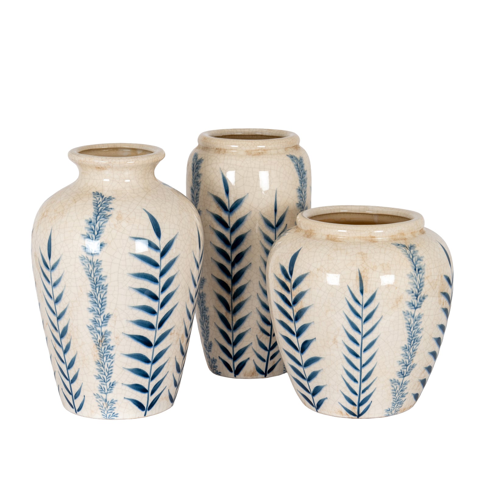 Classic Blue Flora Juniper Vase