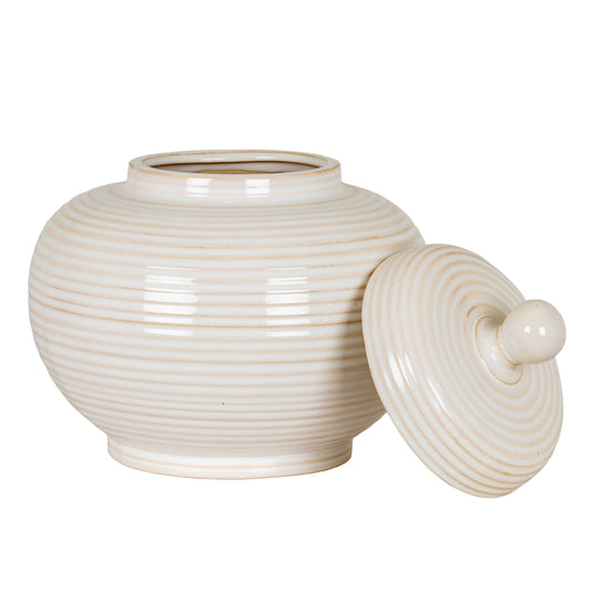 Neva Large Lidded Ceramic Jar