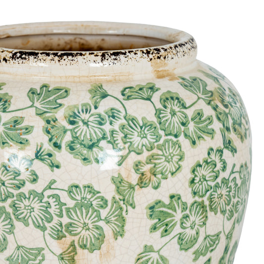 Small Green Clover Olpe Vase