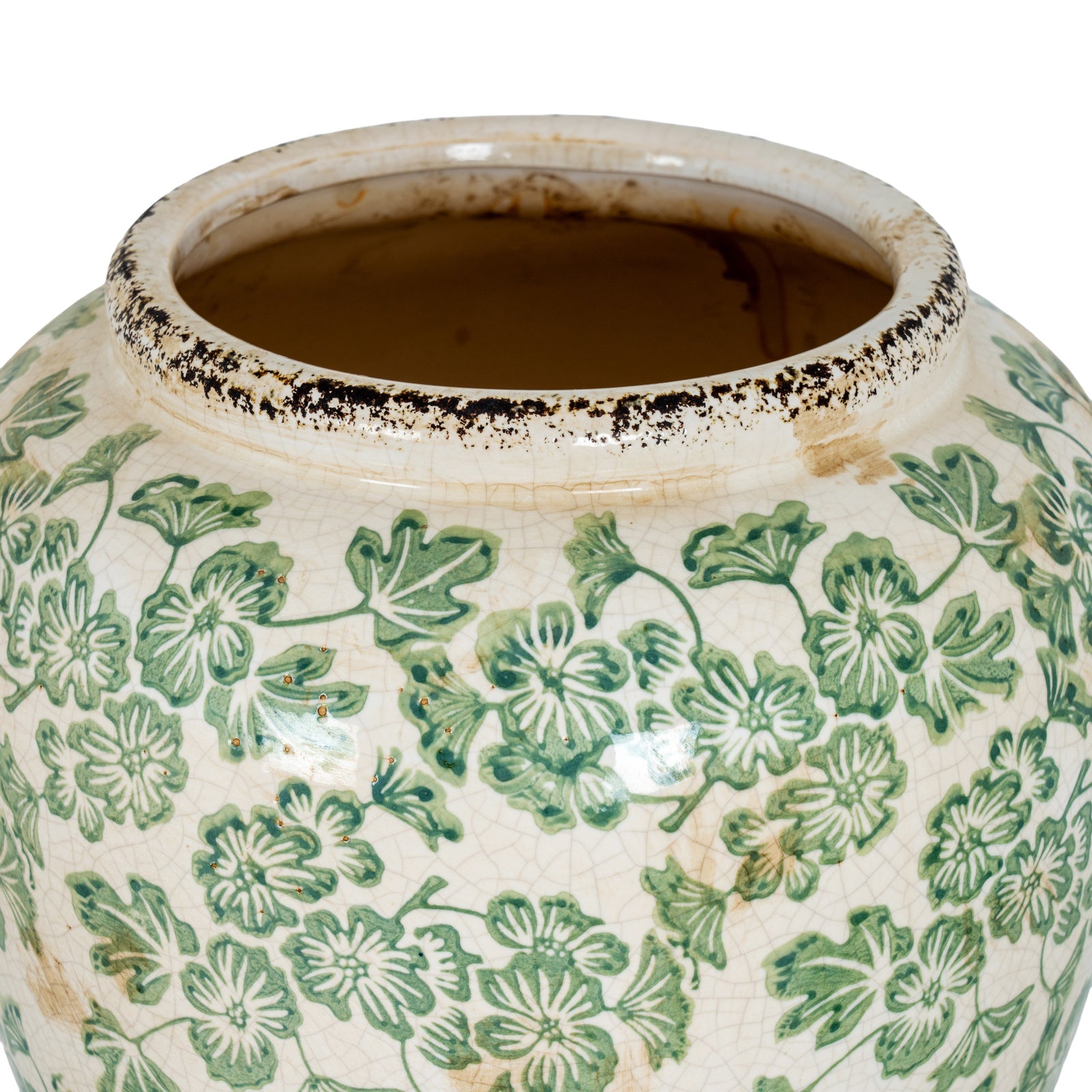 Small Green Clover Olpe Vase