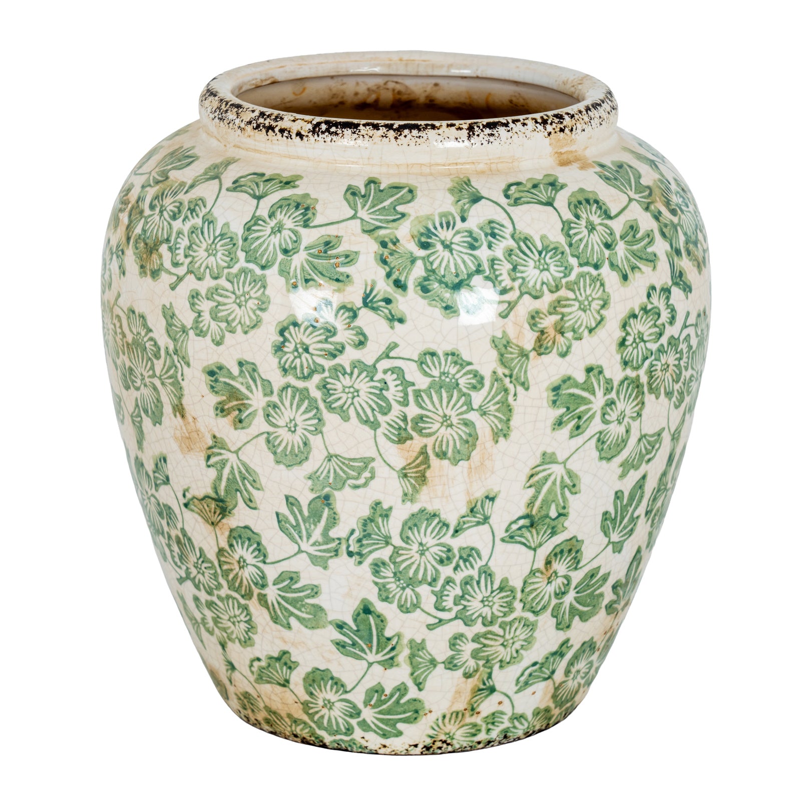 Small Green Clover Olpe Vase