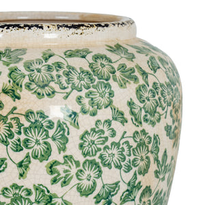 Large Green Clover Olpe Vase