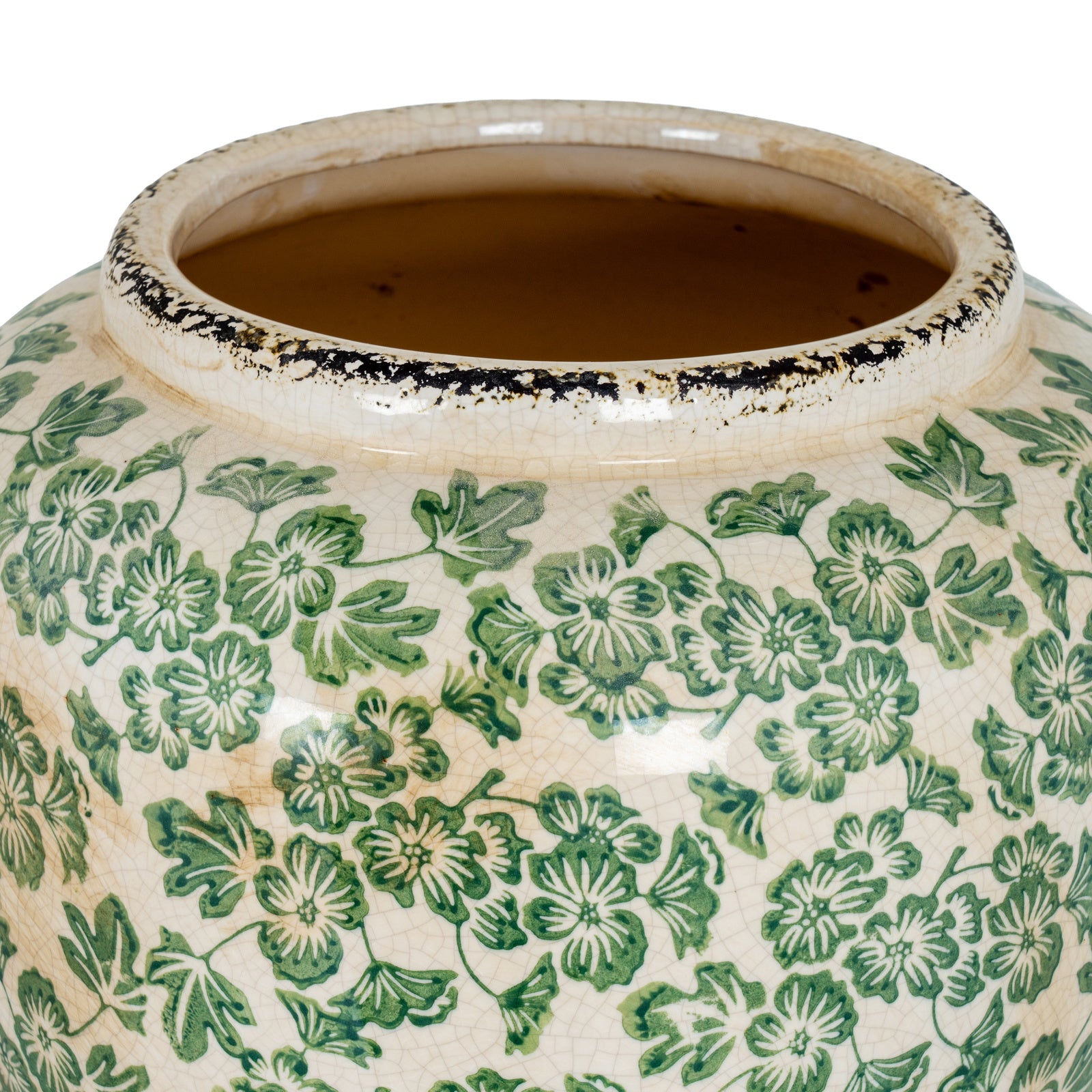 Large Green Clover Olpe Vase