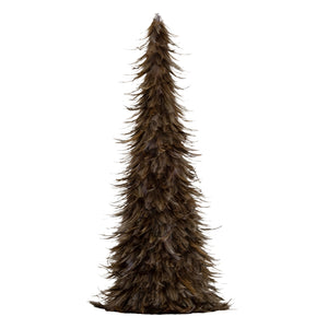 Large Fawn Feather Tree