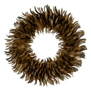 Fawn Feather Wreath