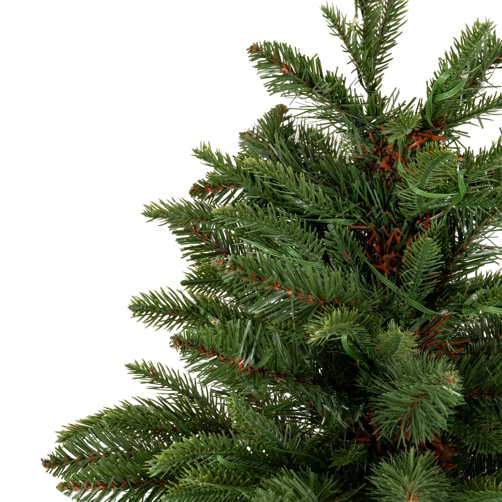 Norway Fir Pre-Lit LLED 300L  Fir Tree In Rattan Pot