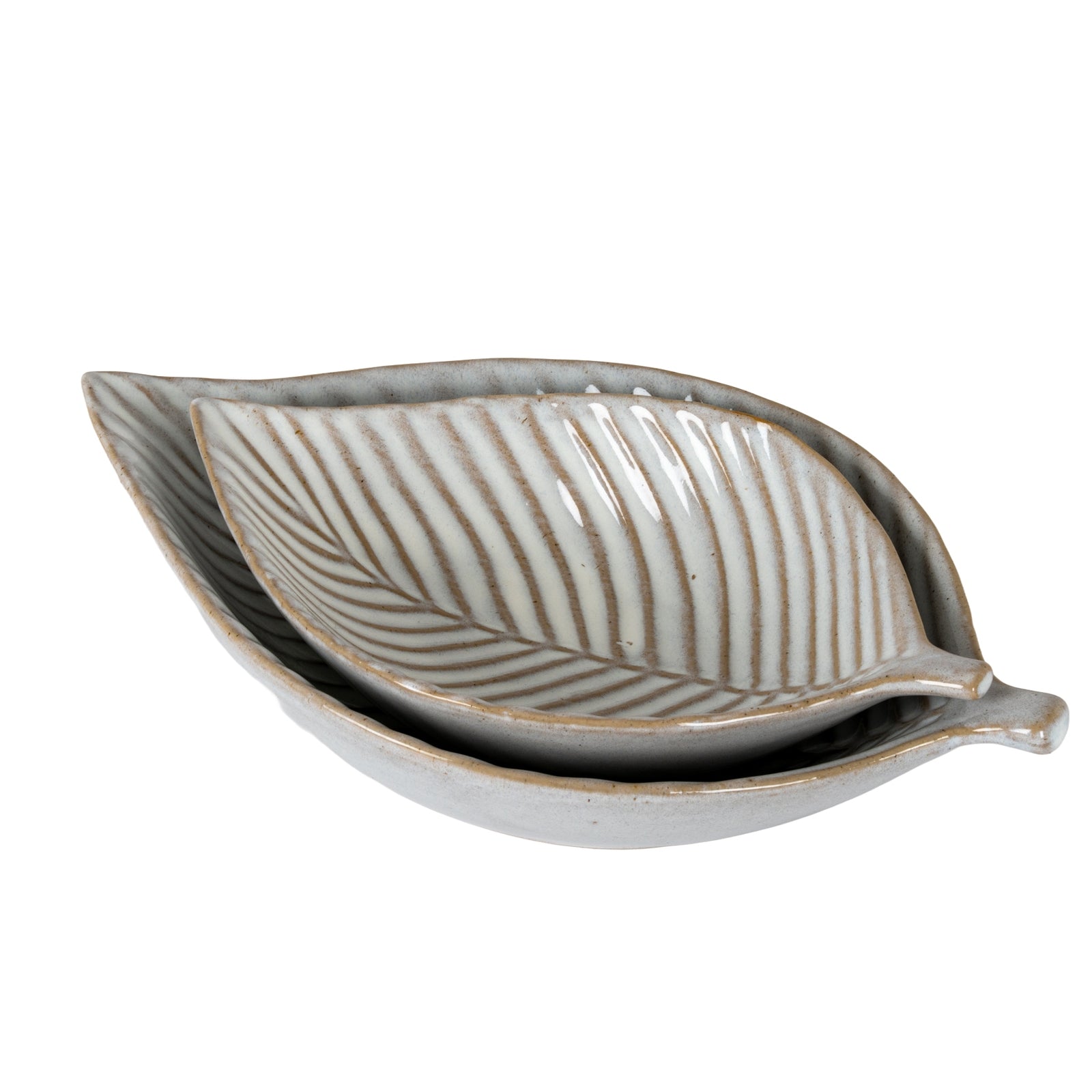 Alora Ceramic Elm Leaf Large Dish
