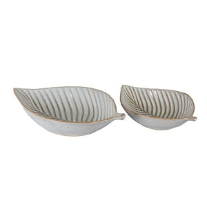 Alora Ceramic Elm Leaf Large Dish