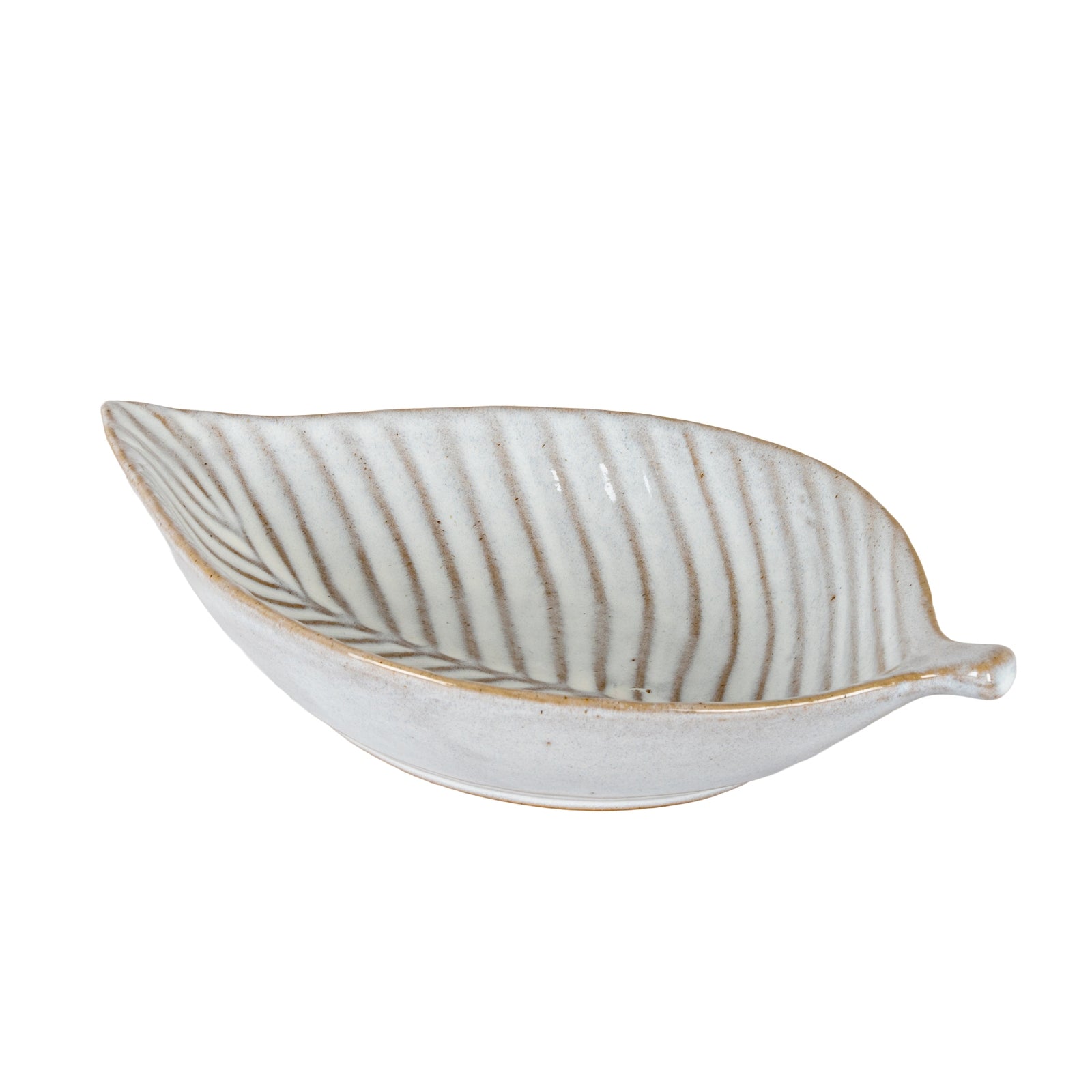 Alora Ceramic Elm Leaf Large Dish