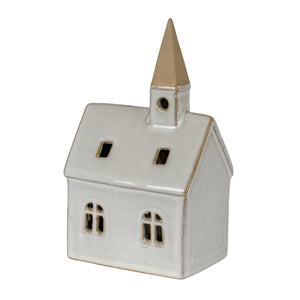 Alora Ceramic Church With LED Light