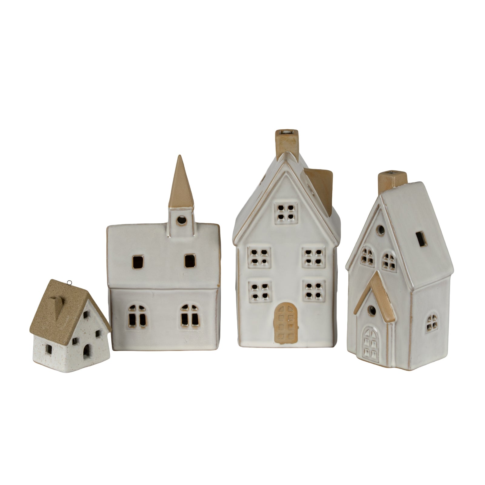 Alora Ceramic Large Town Cottage With LED Lights