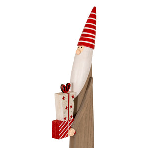 Wooden Festive Elf with Presents