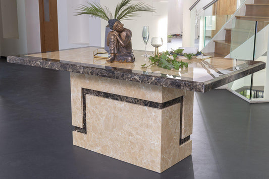 Venus Cream Marble Dining Table - 200