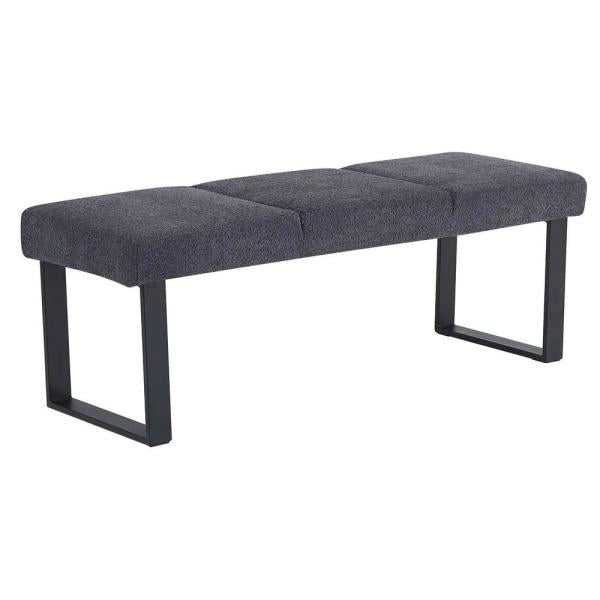 Bromley Dark Grey Fabric Dining Bench