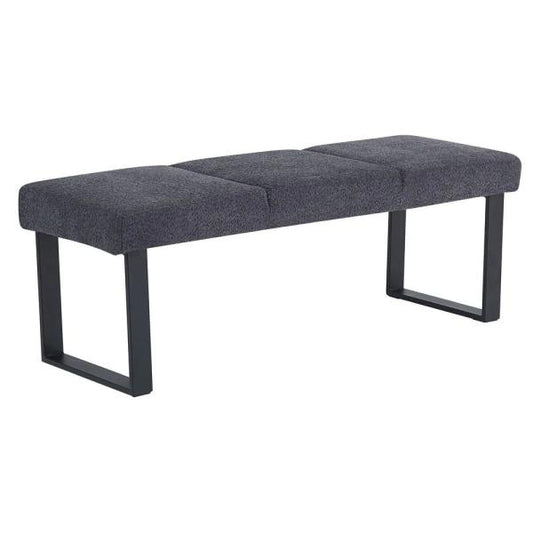Bromley Dark Grey Fabric Dining Bench