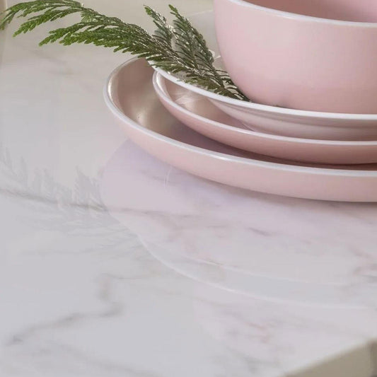 Rio White Marble Side Table