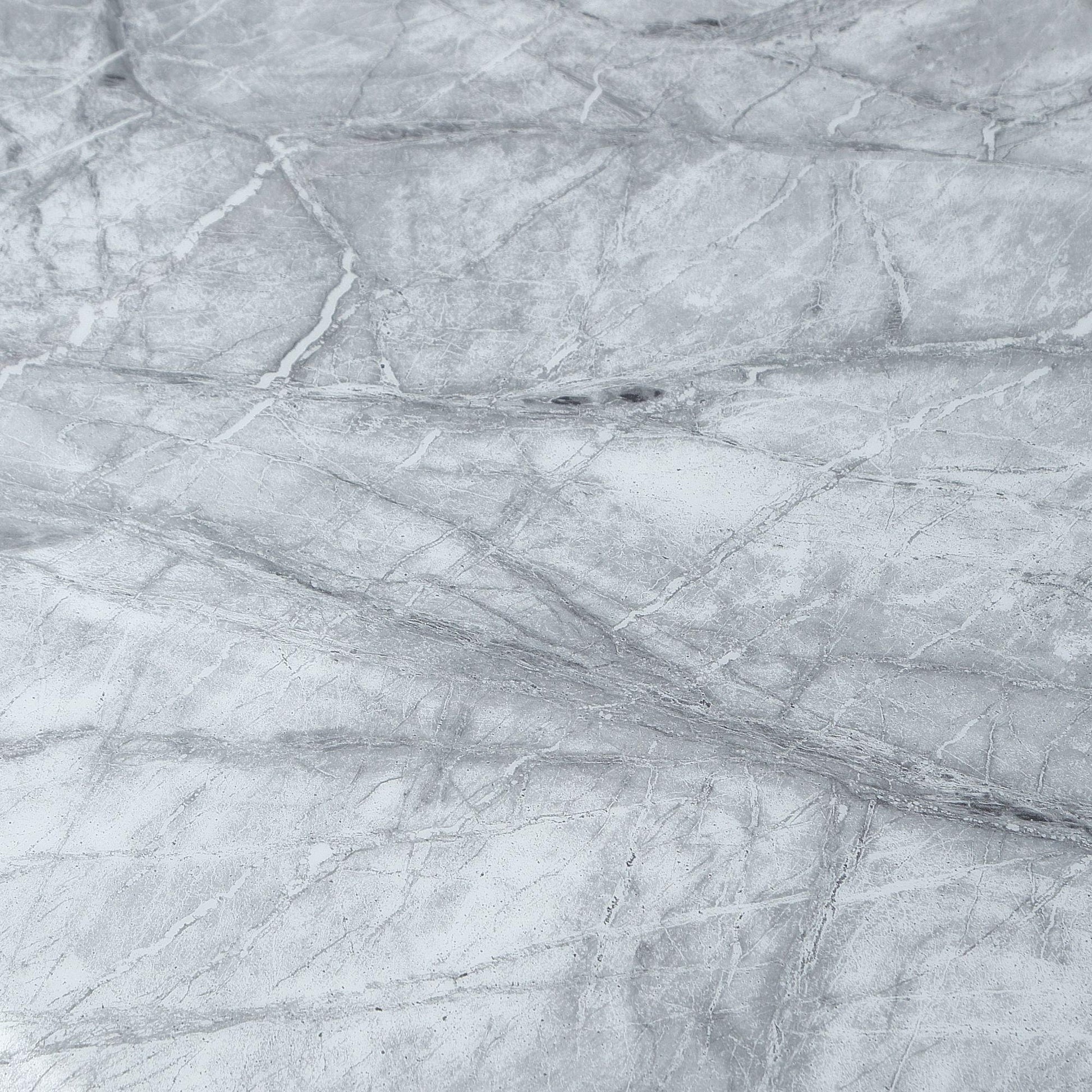 Welby Grey Marble and Chrome Console Table