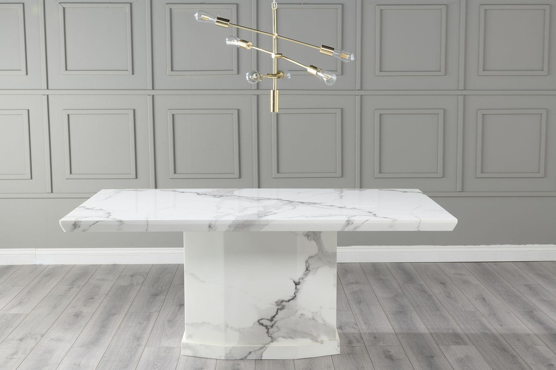 Athens White Marble Dining Table - 200