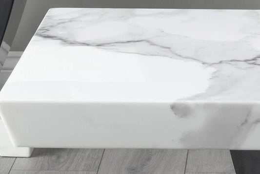 Omega White Marble Coffee Table