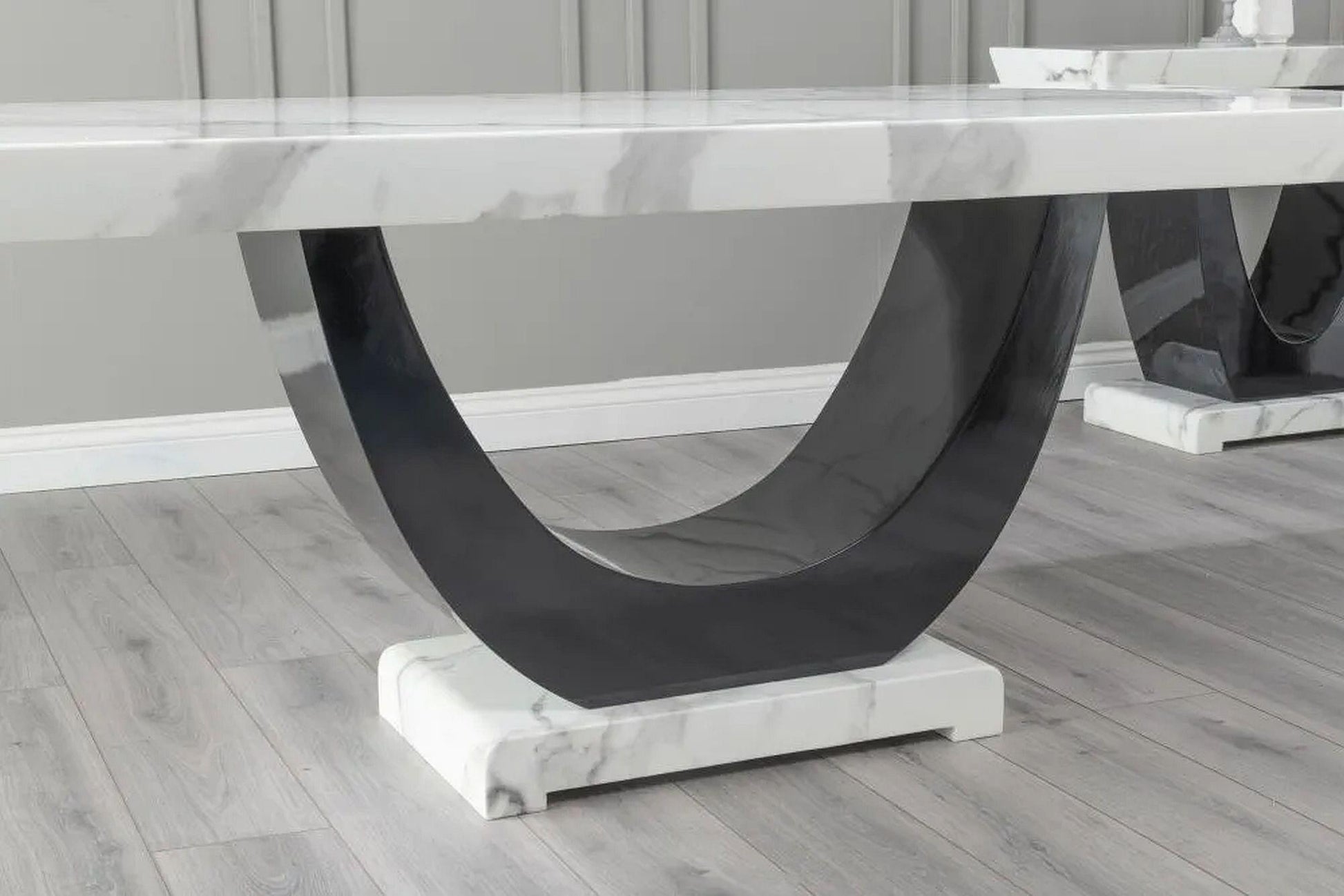 Omega White Marble Dining Table - 200cm
