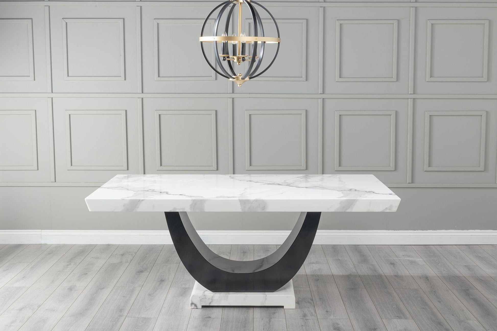 Omega White Marble Dining Table - 200cm