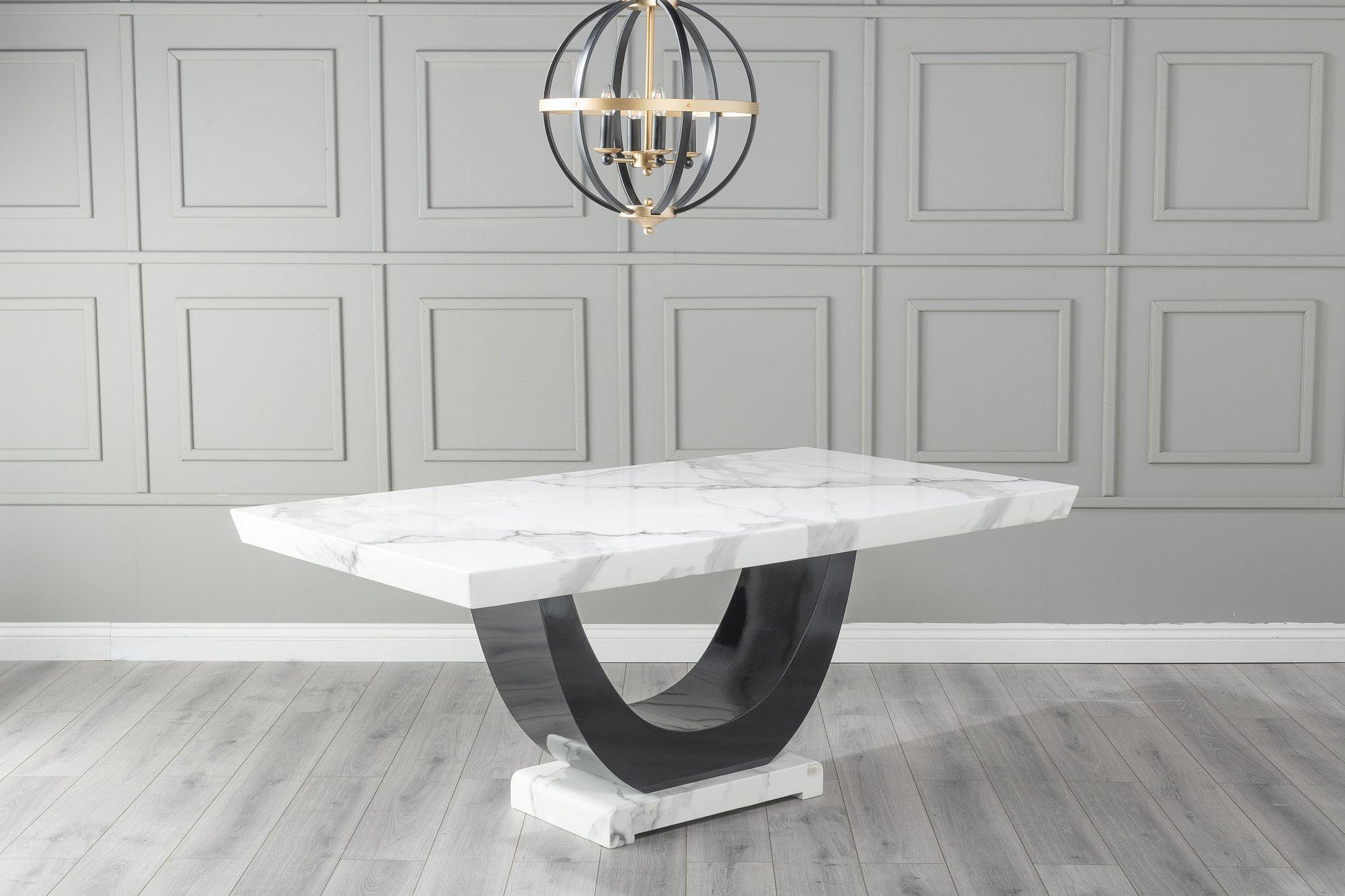Omega White Marble Dining Table - 200cm