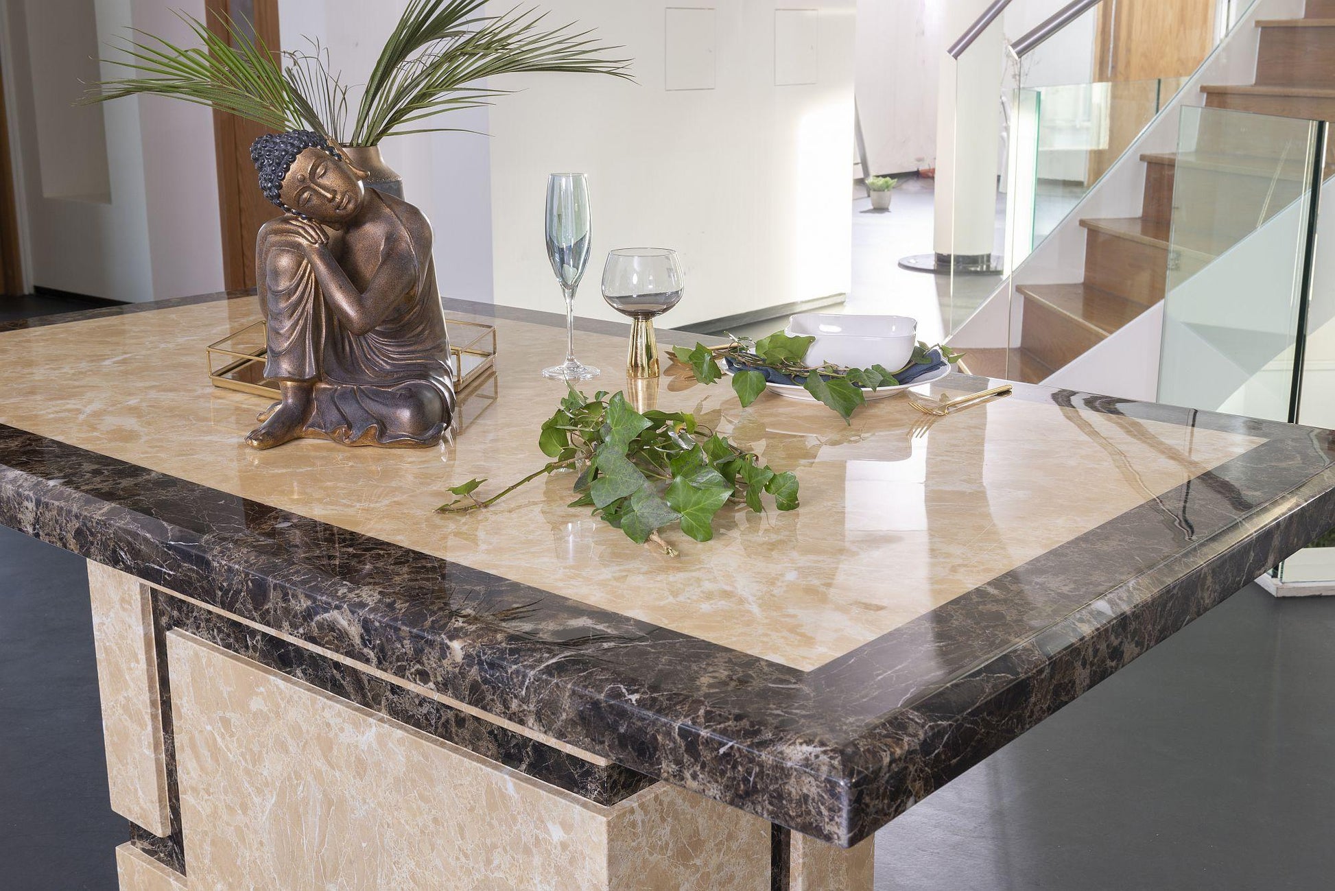 Venus Cream Marble Dining Table - 200