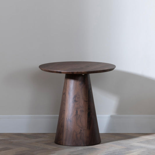 Whitby Walnut Round End Table