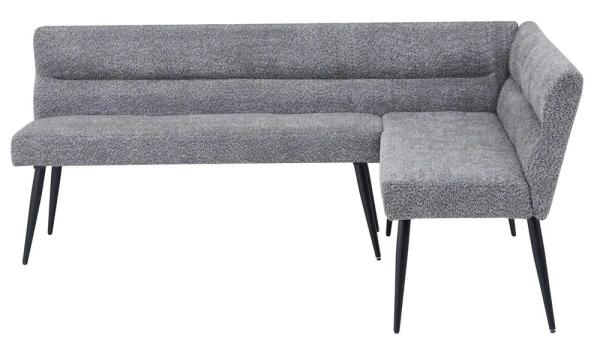 Nova Grey Fabric Corner Dining Bench - RHF