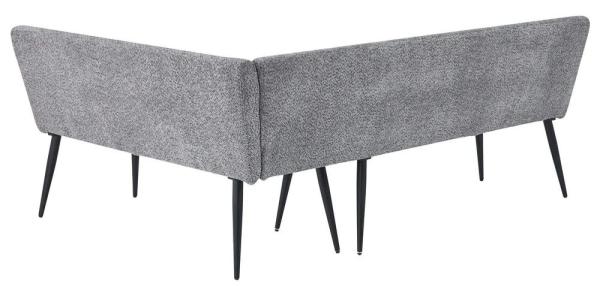 Nova Grey Fabric Corner Dining Bench - RHF