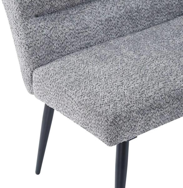 Nova Grey Fabric Corner Dining Bench - RHF