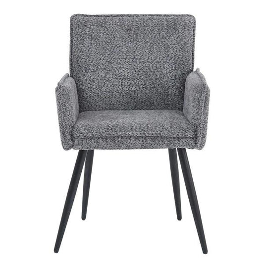 Nova Grey Fabric Dining Armchair - Pair of 2