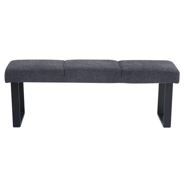 Bromley Dark Grey Fabric Dining Bench