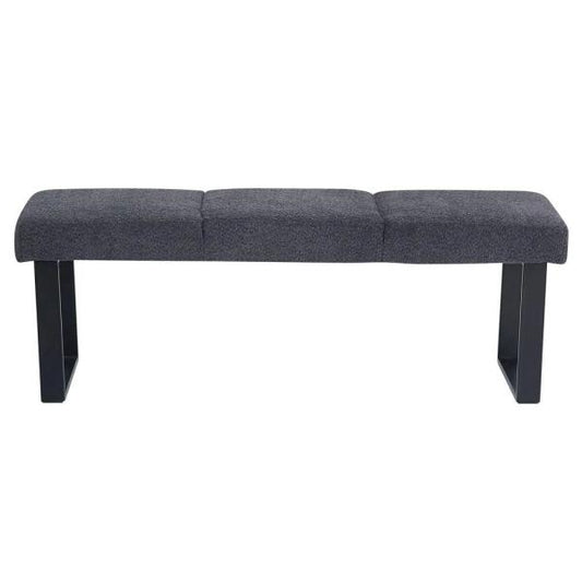 Bromley Dark Grey Fabric Dining Bench