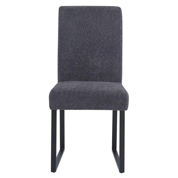 Bromley Dark Grey Fabric Dining Chair - Pair of 2