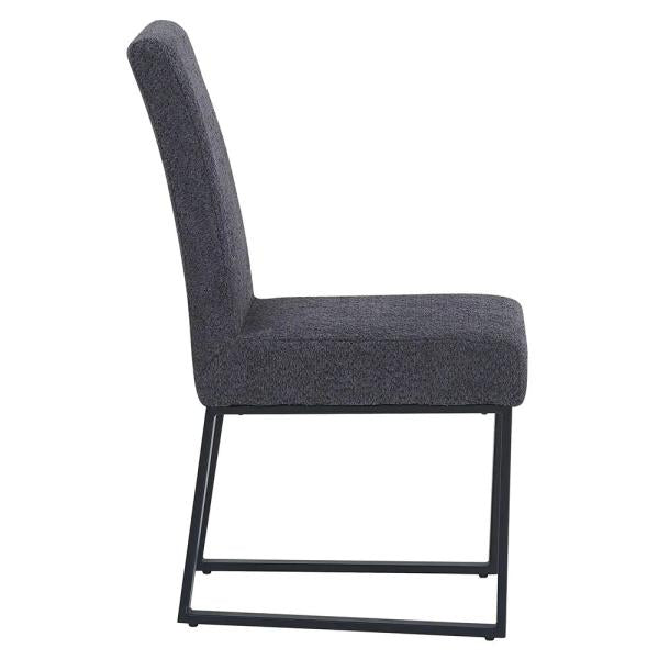 Bromley Dark Grey Fabric Dining Chair - Pair of 2