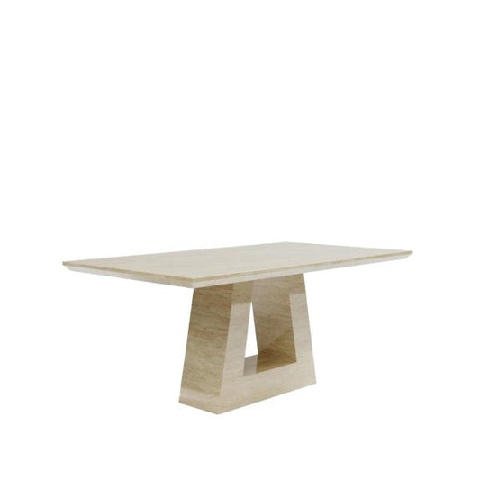 Pluto Beige Marble Dining Table - 200