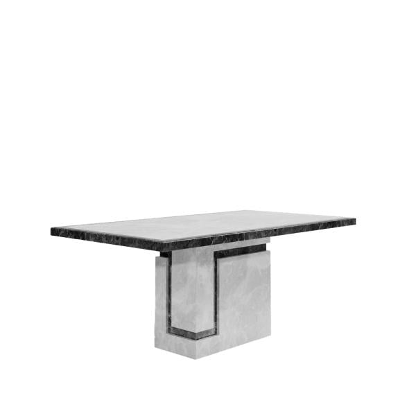 Venus Grey Marble Dining Table - 160cm