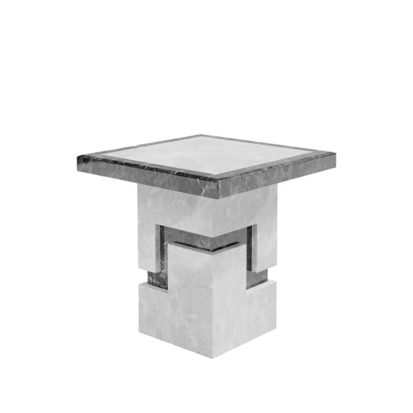 Venus Grey Marble Side Table