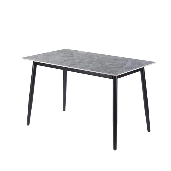Celesto Compact 4 Seater Grey Ceramic Dining Table - 120cm