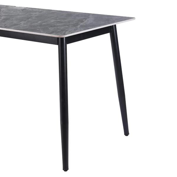 Celesto Compact 4 Seater Grey Ceramic Dining Table - 120cm