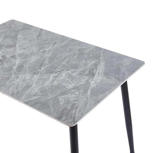 Celesto Compact 4 Seater Grey Ceramic Dining Table - 120cm