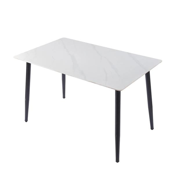 Celesto Compact 4 Seater White Ceramic Dining Table - 120cm
