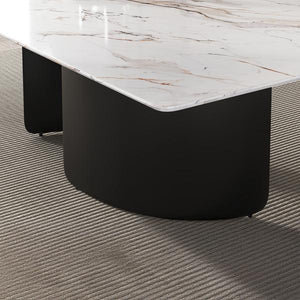 Eclipse White Marble Dining Table - 180cm